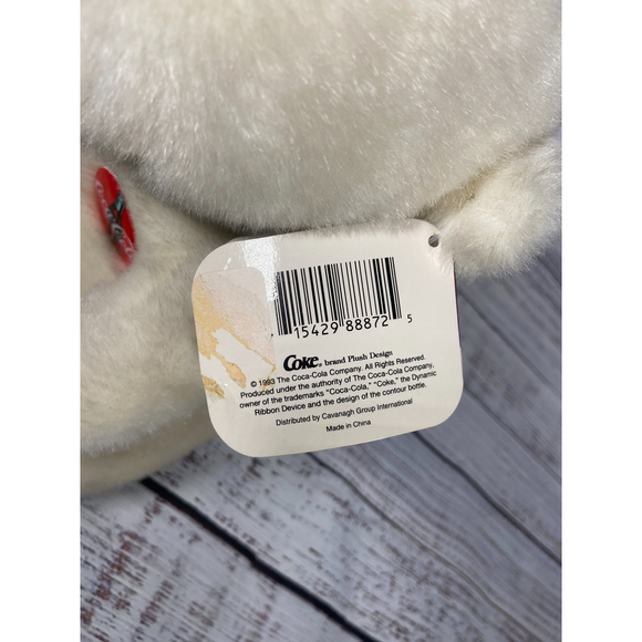 NWT Vintage Coca Cola Polar Bear Plush, 1995 - Picture 9 of 9